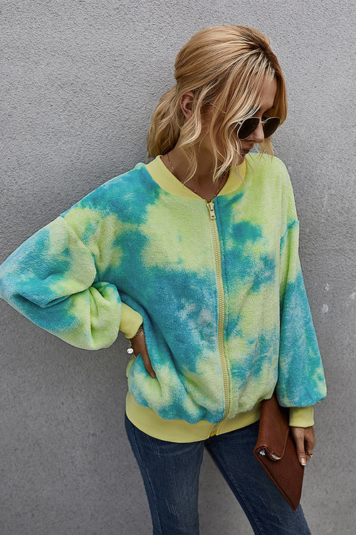 Ready For Fall Tie-Dye Fluffy Jacket - 4 Colors - Top - DYAVOR®