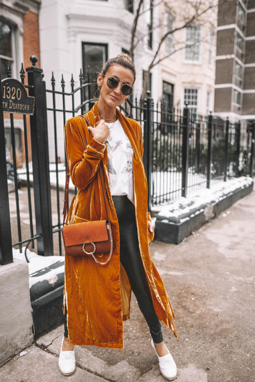 Live In Joy Velvet Long Sleeve Coat - 7 Colors - Top - DYAVOR®