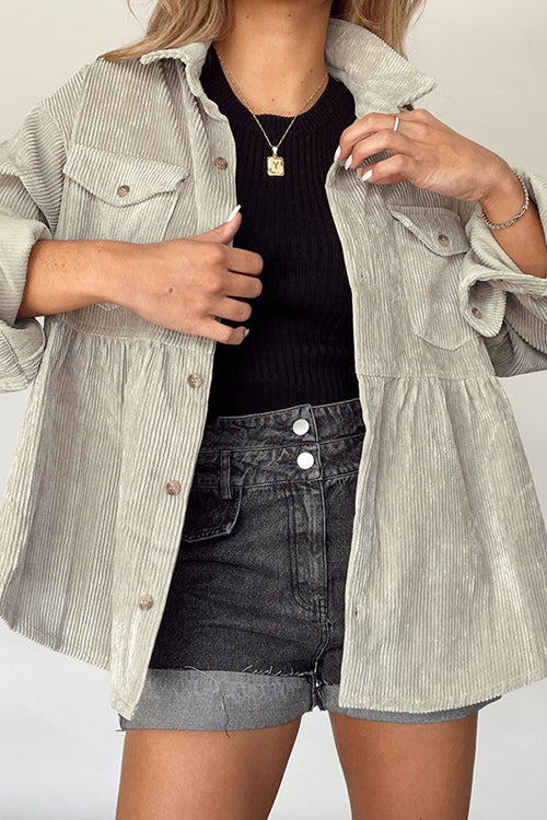 Come Around Corduroy Babydoll Jacket - Top - DYAVOR®