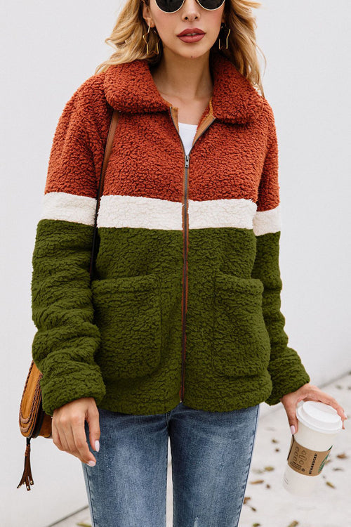 Love You More Zip Up Teddy Coat - 3 Colors - Top - DYAVOR®