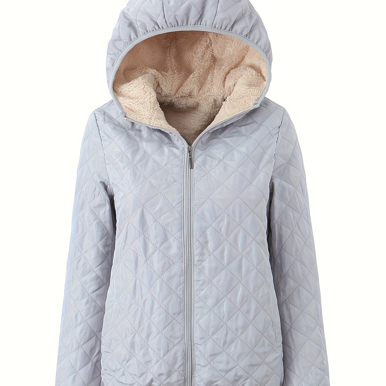 Emma | Quilted zippered jacket with hood - 07/112024 1 - DYAVOR®