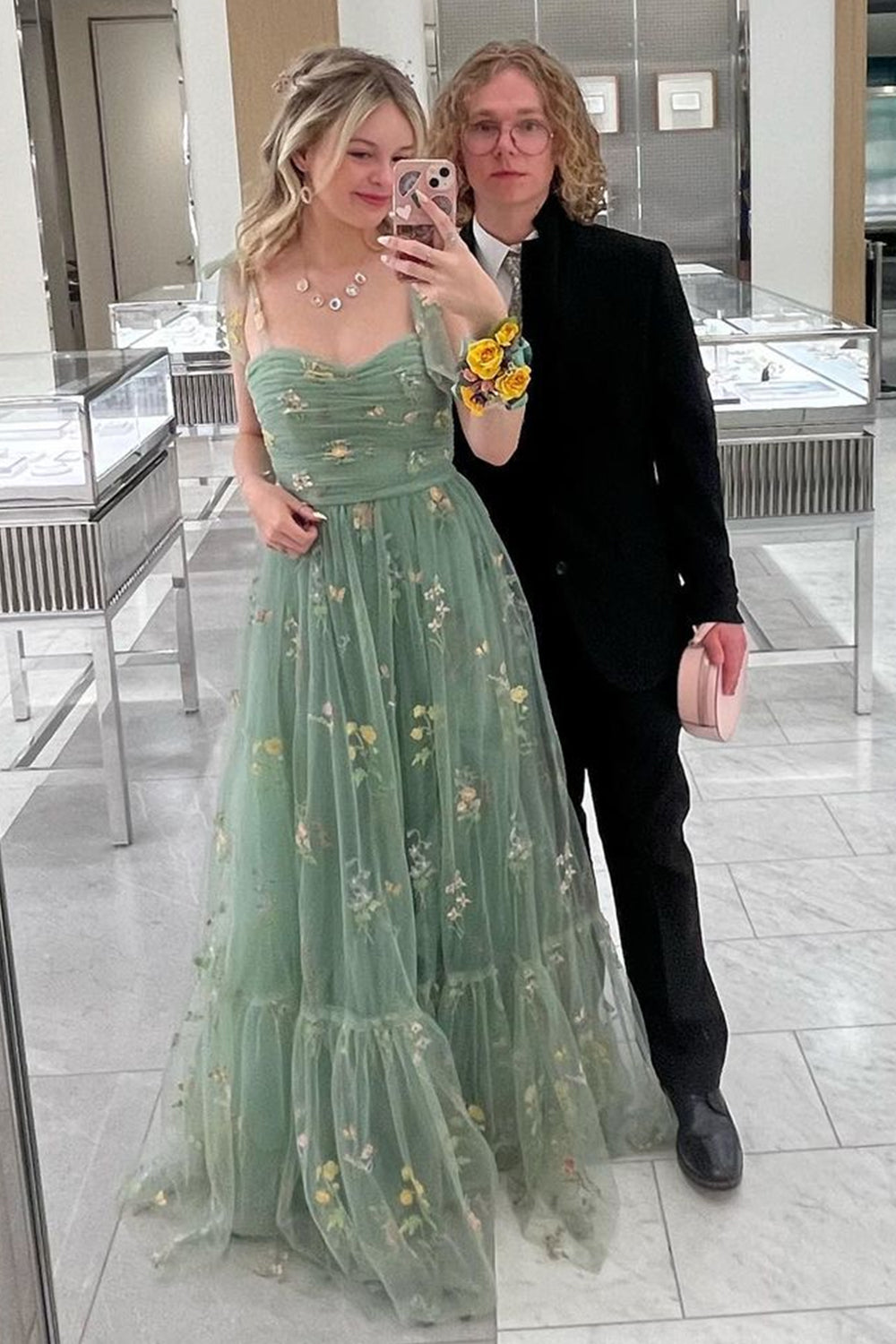 Rowan |A Line Sweetheart Long Prom Dress with Embroidery - Prom Dress - DYAVOR®