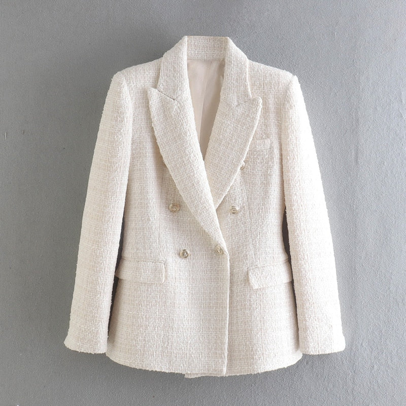 Double-breasted blazer for women