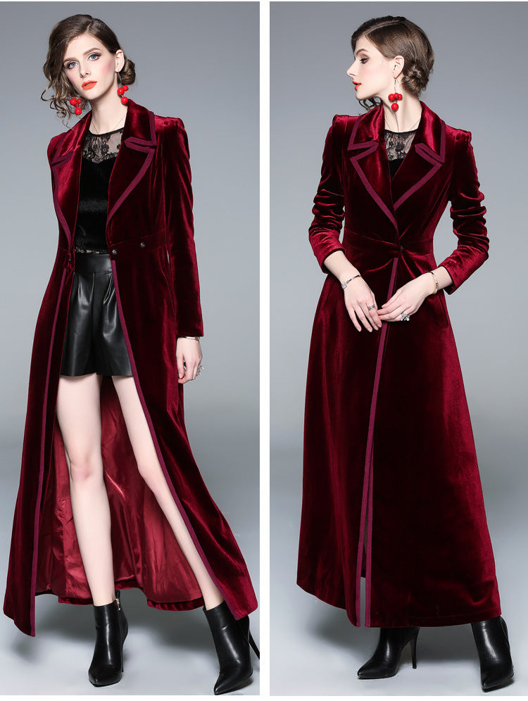 Velvet Long Coat - coats - DYAVOR®