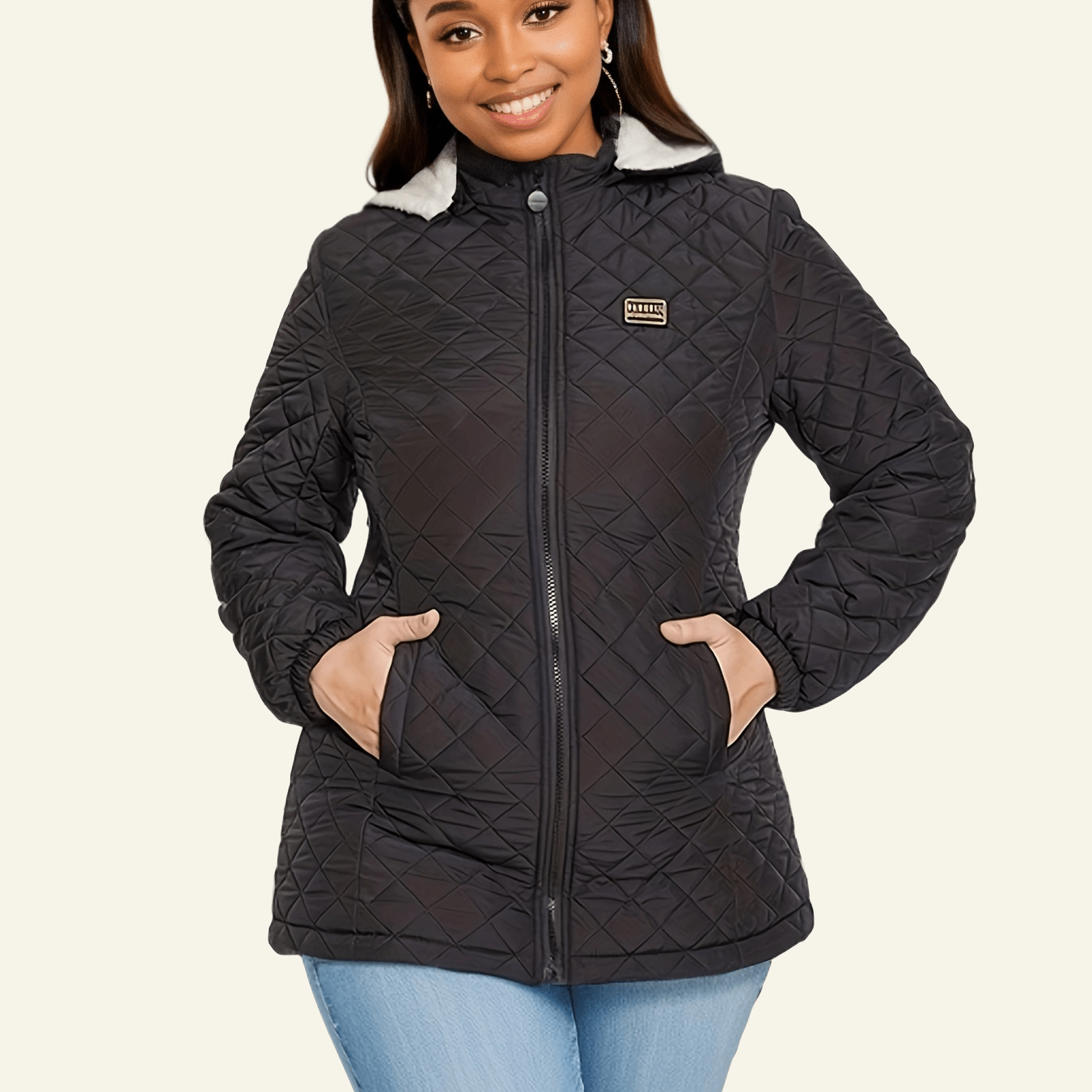 Sophie | Elegant quilted hood coat in plus size - 07/112024 1 - DYAVOR®