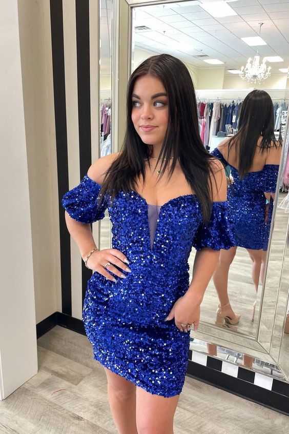 Verity |Bodycon Sweetheart Sequins Homecoming Dress - Homecoming Dress - DYAVOR®