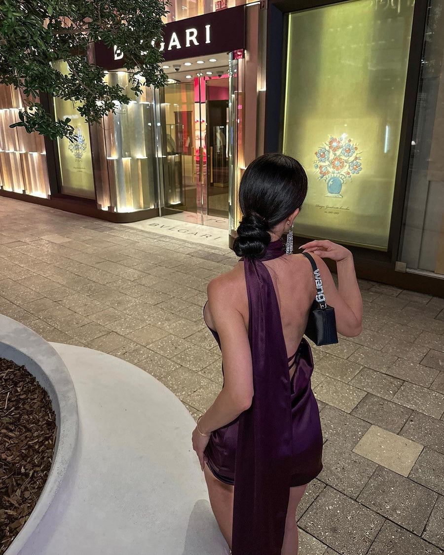 Purple Mini Dress - - DYAVOR®