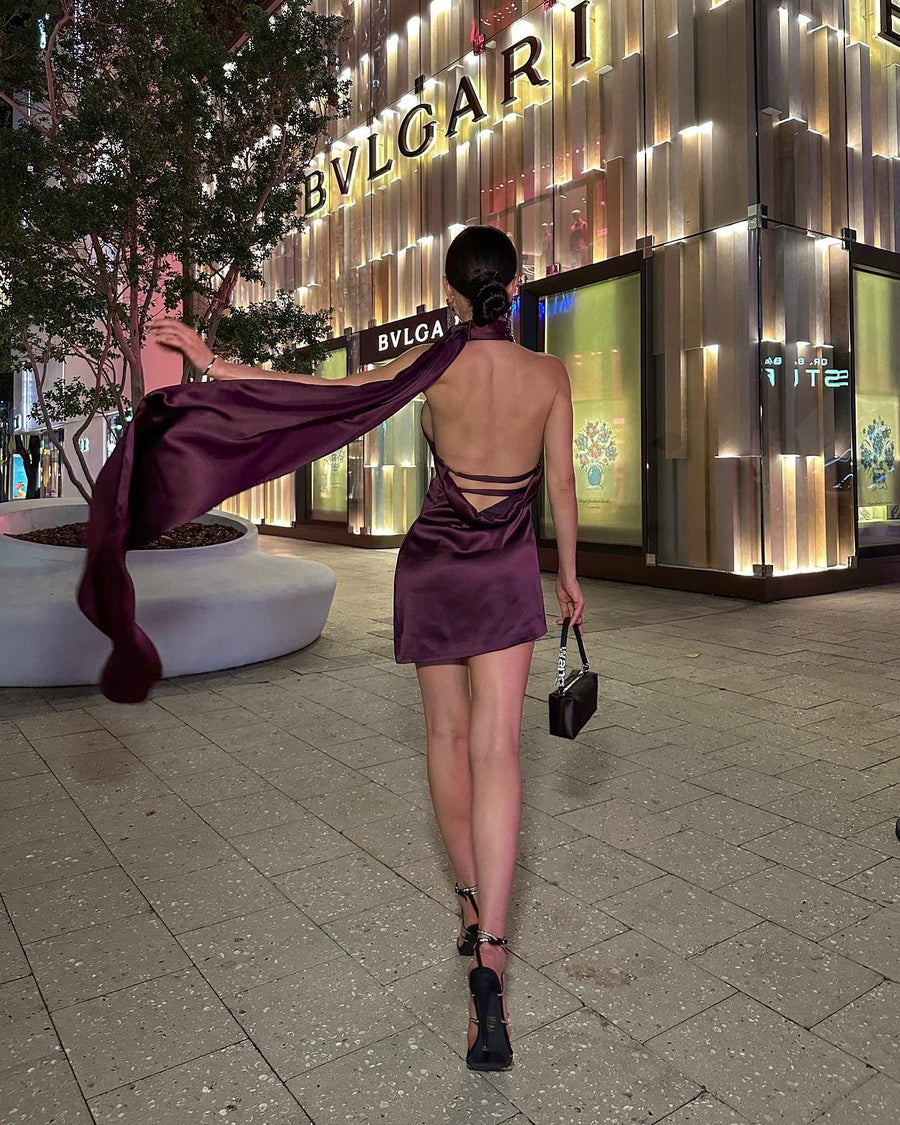 Purple Mini Dress - - DYAVOR®