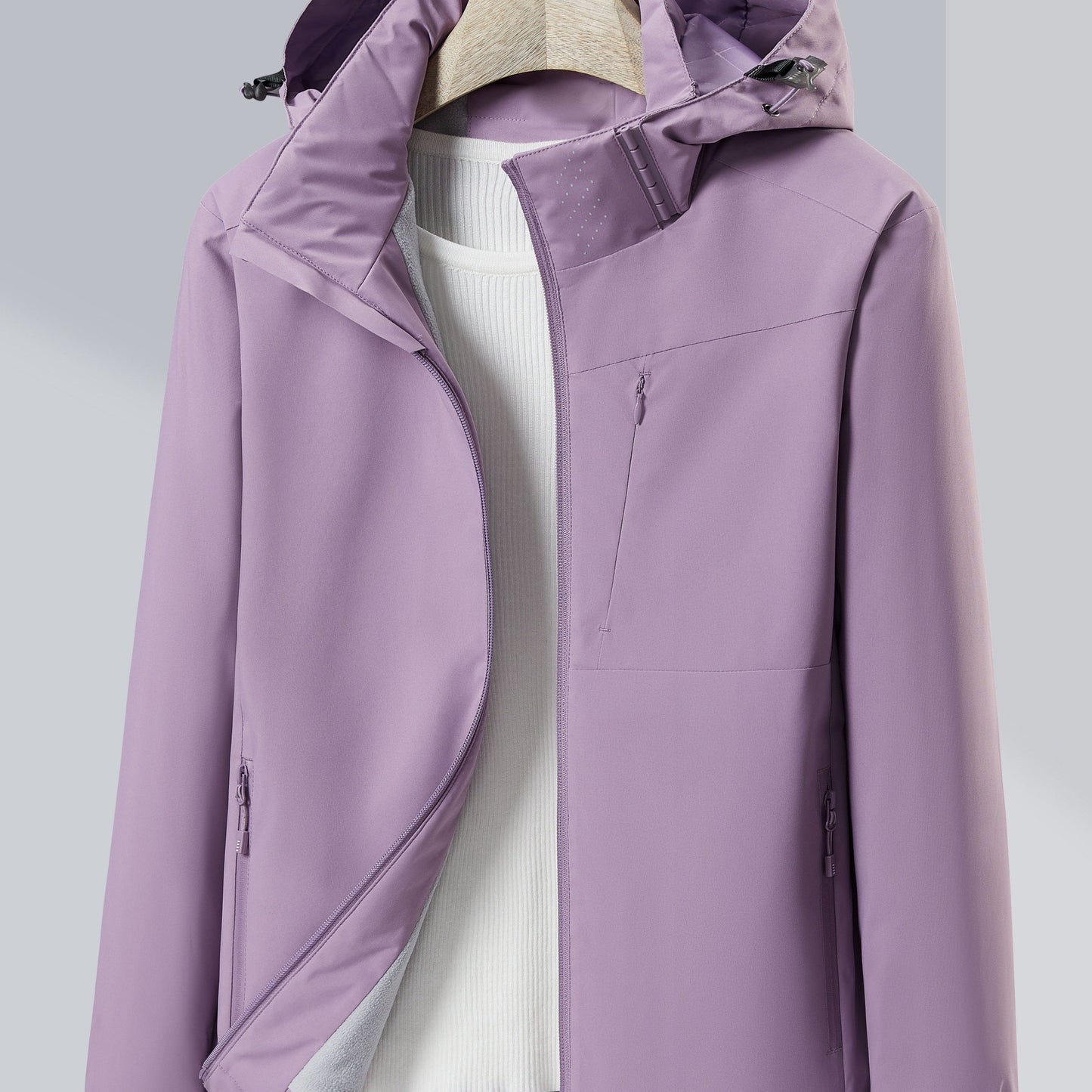 Evelien | Windproof and waterproof outdoor jacket with polar fleece lining and hood - 07/112024 1 - DYAVOR®