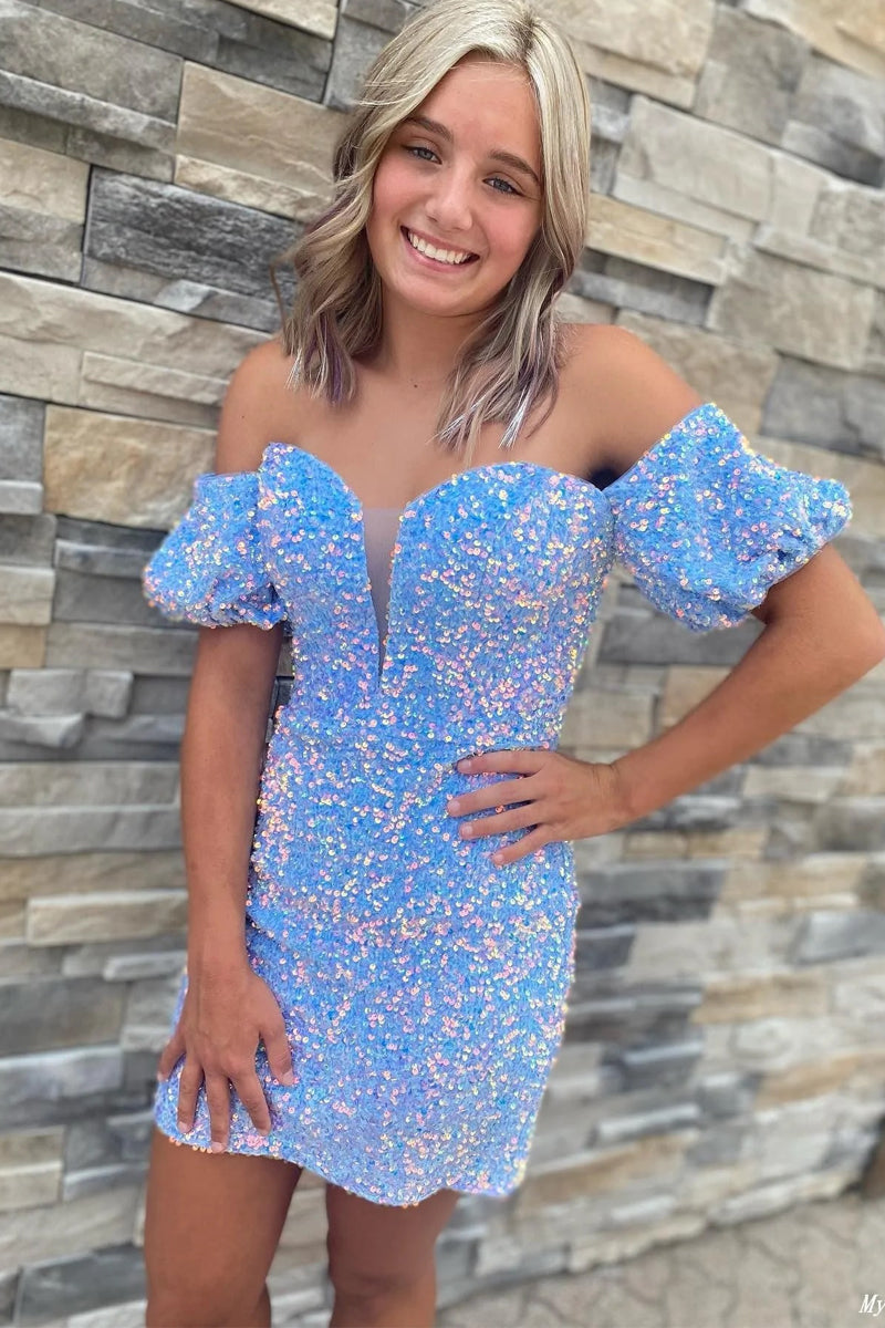Verity |Bodycon Sweetheart Sequins Homecoming Dress - Homecoming Dress - DYAVOR®