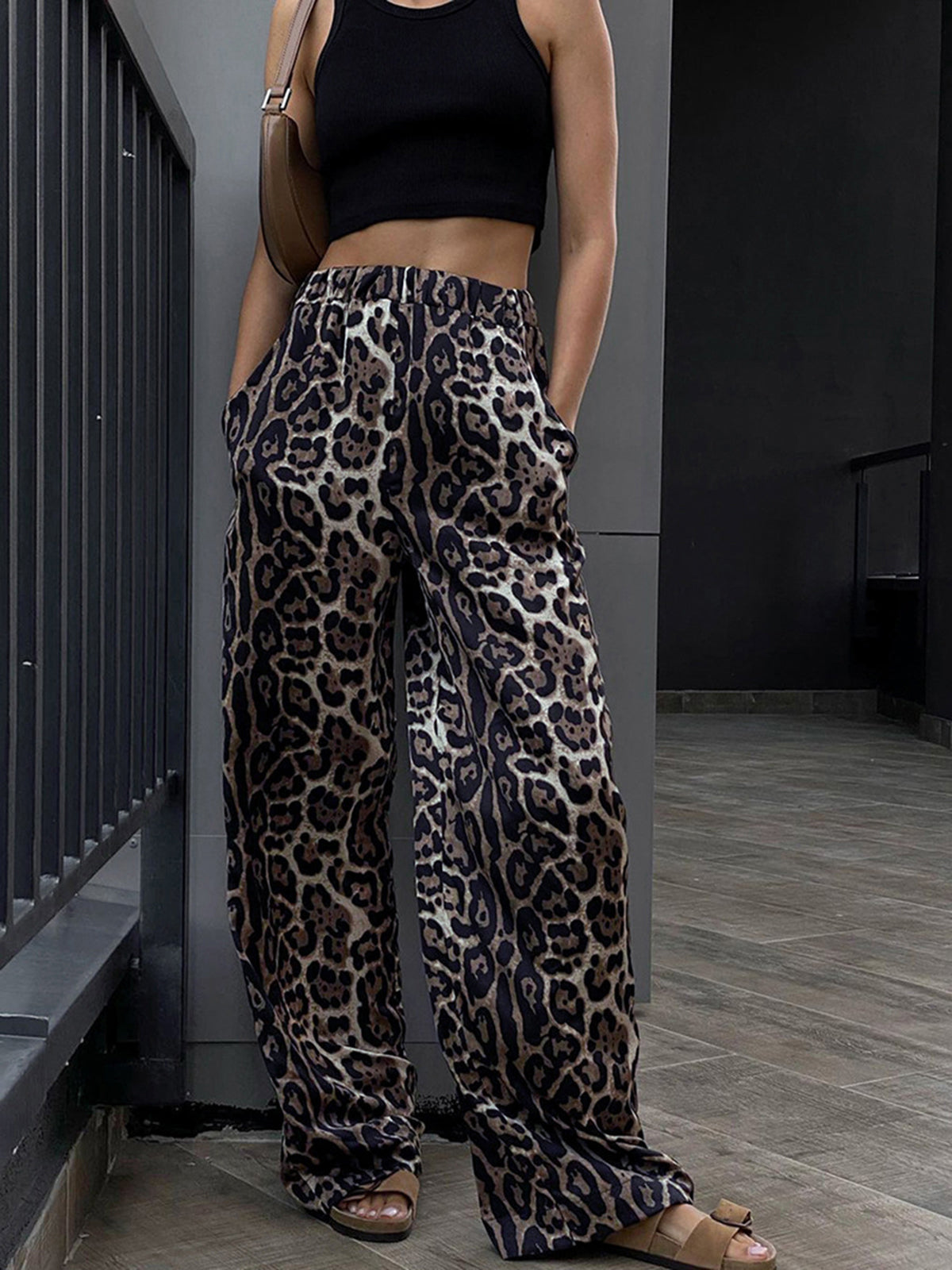 Leopard Print Wide Leg Pants - 05/112024 1 - DYAVOR®