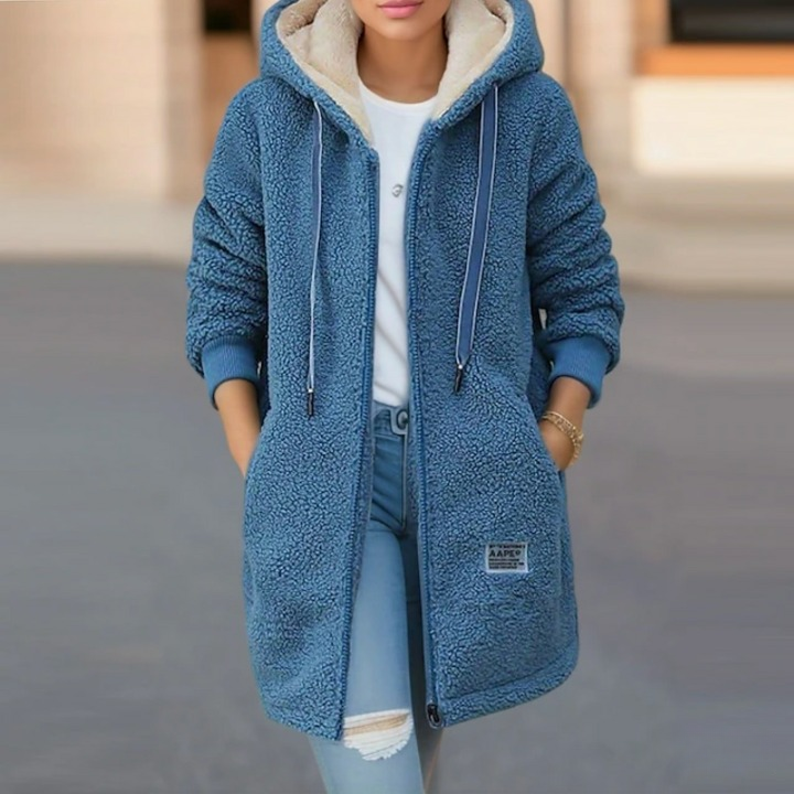 Stylish, warm women's fleece jacket for winter - Zelde - 26/102024 1 - DYAVOR®