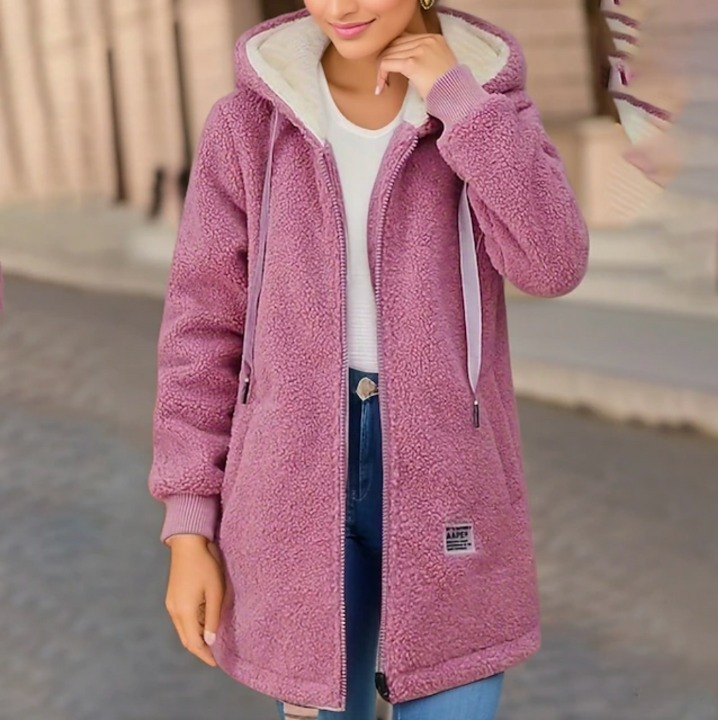 Stylish, warm women's fleece jacket for winter - Zelde - 26/102024 1 - DYAVOR®