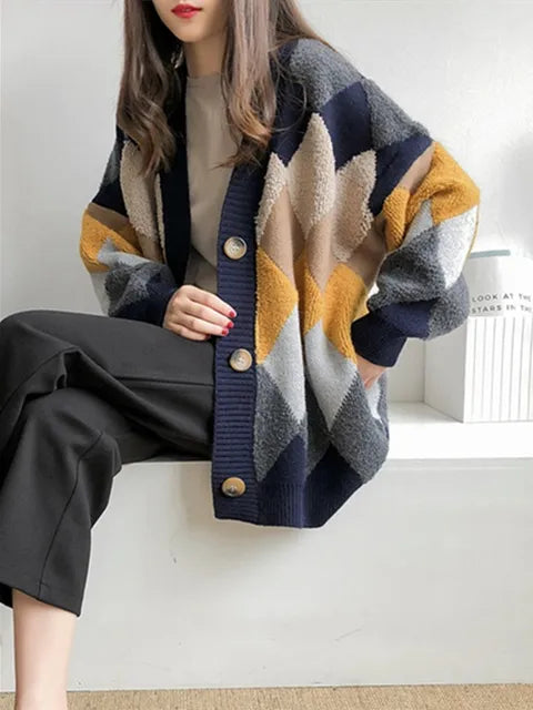 Aleda - Checkered button-down cardigan - 07/112024 2 - DYAVOR®