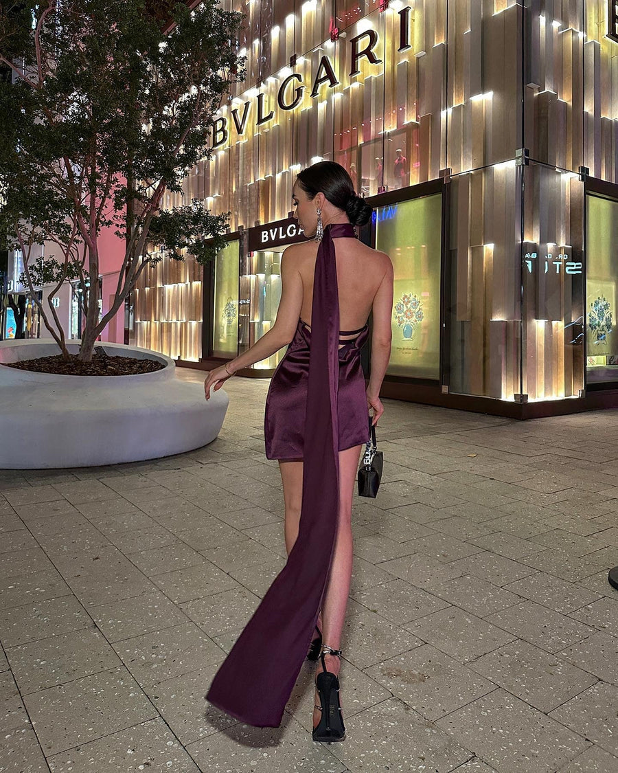 Purple Mini Dress - - DYAVOR®