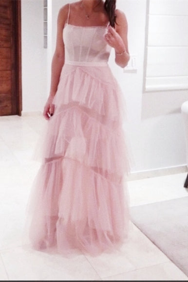 Princess Hot Pink Tiered Tulle Prom Dress - prom dress - DYAVOR®