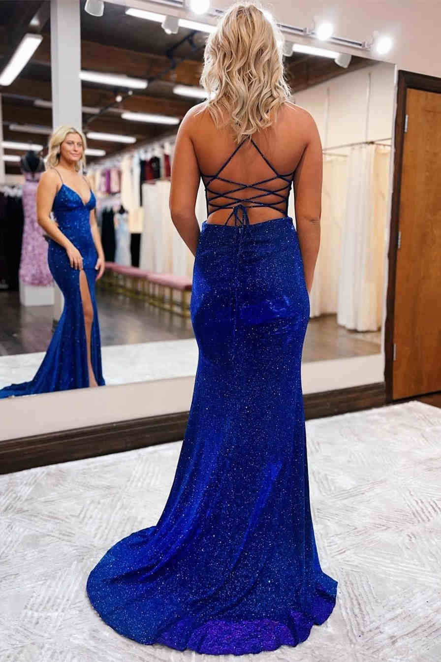 Elegant Royal Blue Mermaid Long Party Dress - prom dress - DYAVOR®
