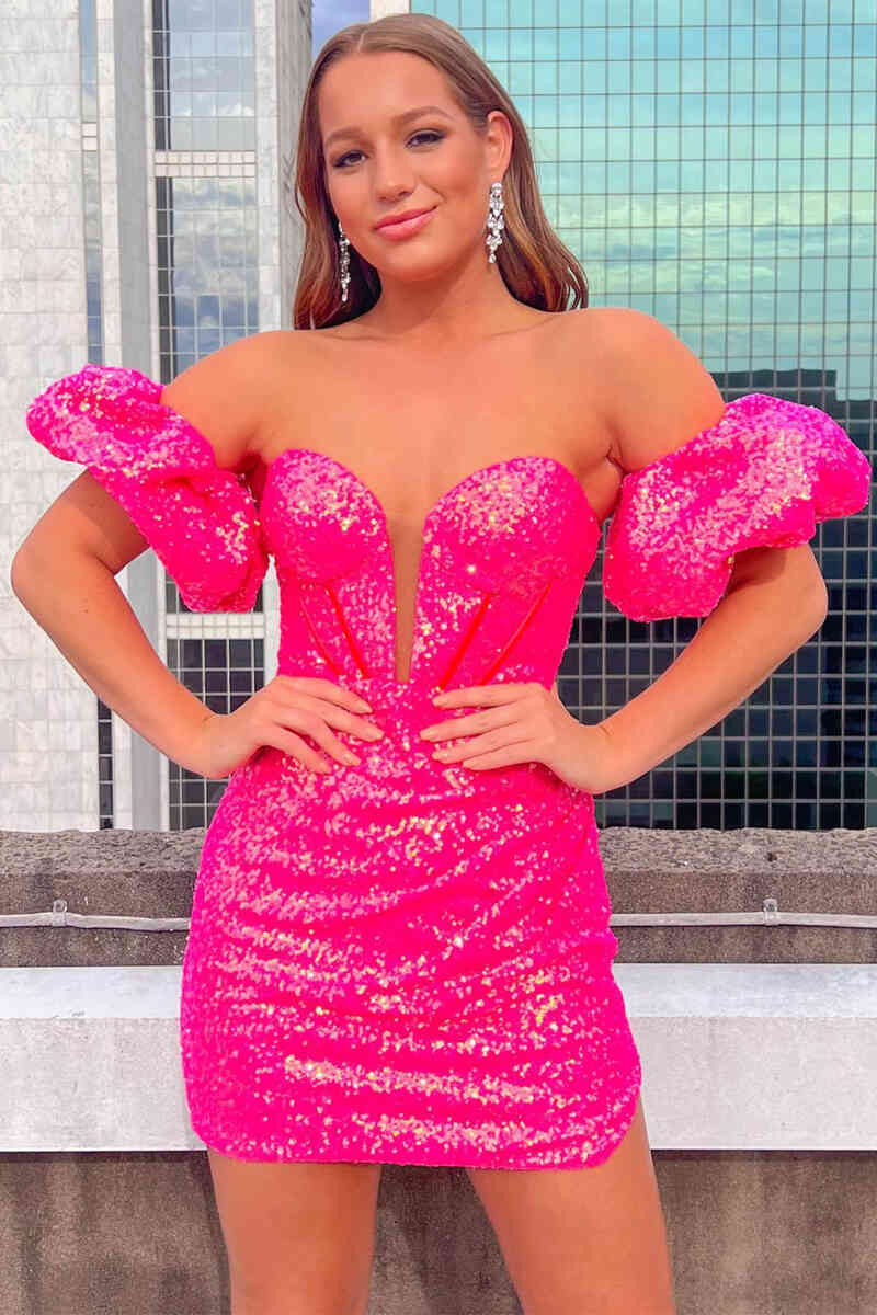 Verity |Bodycon Sweetheart Sequins Homecoming Dress - Homecoming Dress - DYAVOR®