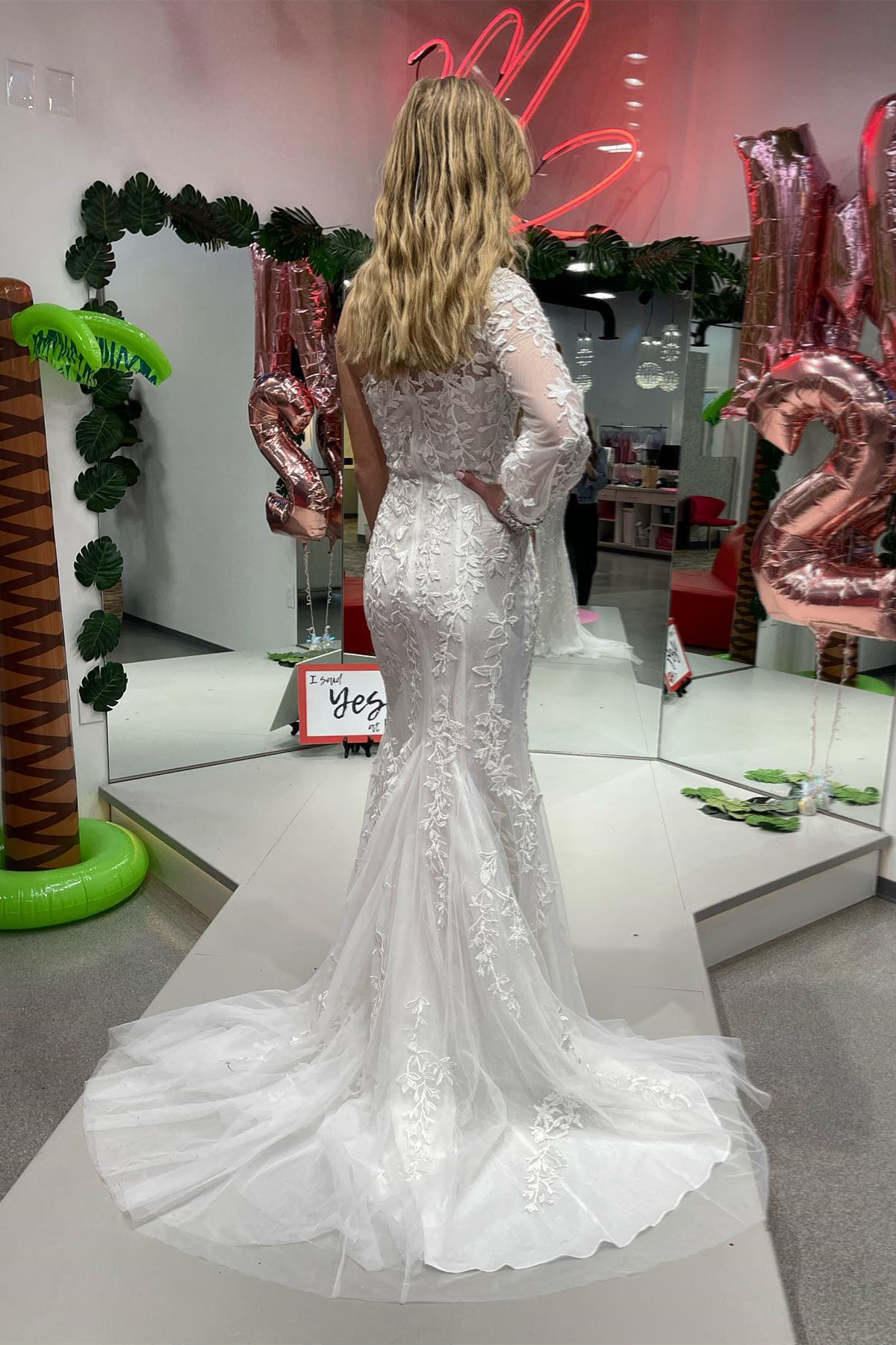 Katherine |Mermaid One Shoulder Long Sleeve Lace Prom Dress - Prom Dress - DYAVOR®