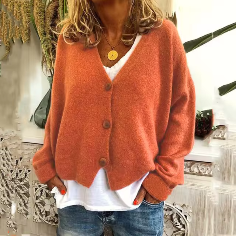 Gunhild - Casual Loose Cardigan - - DYAVOR®