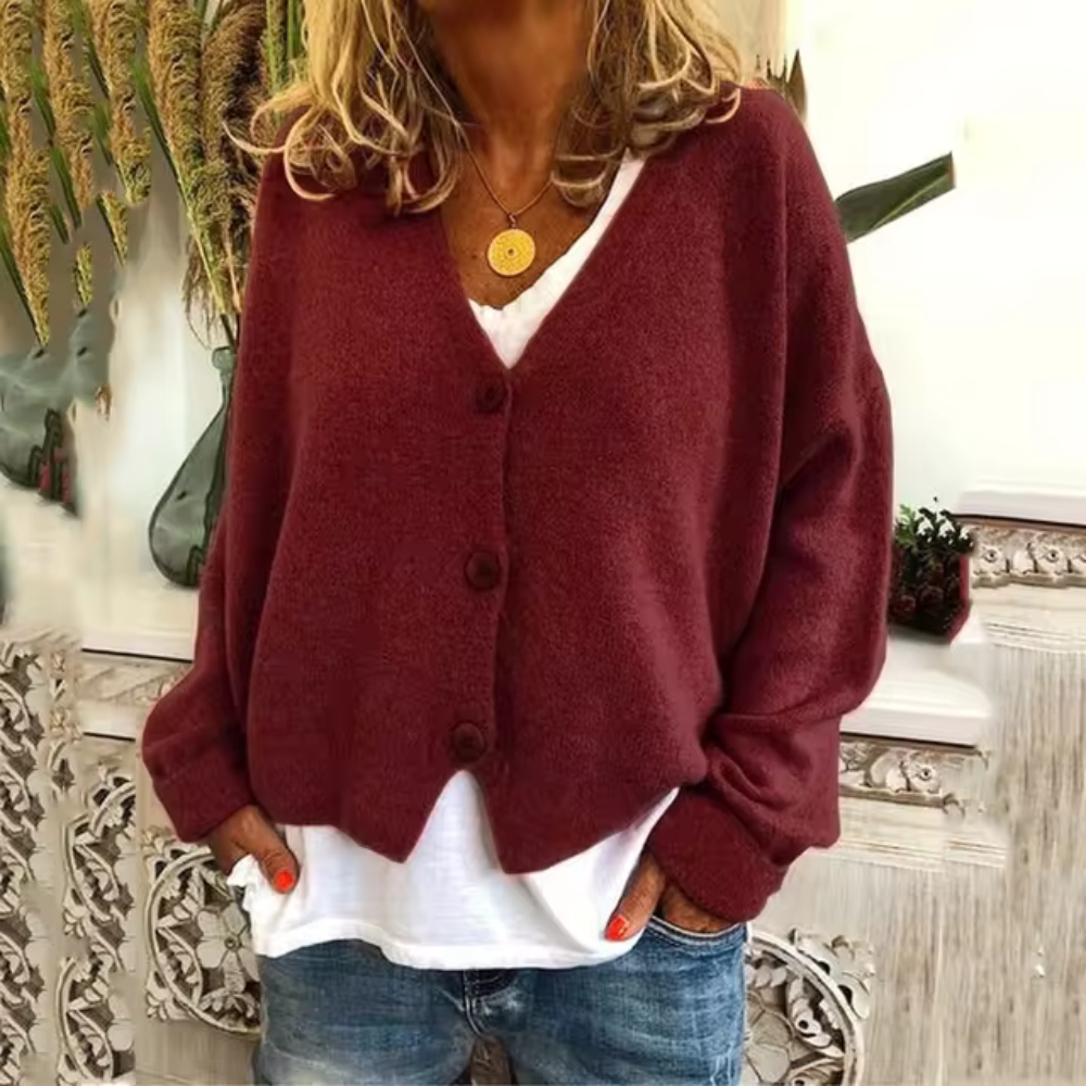 Gunhild - Casual Loose Cardigan - - DYAVOR®