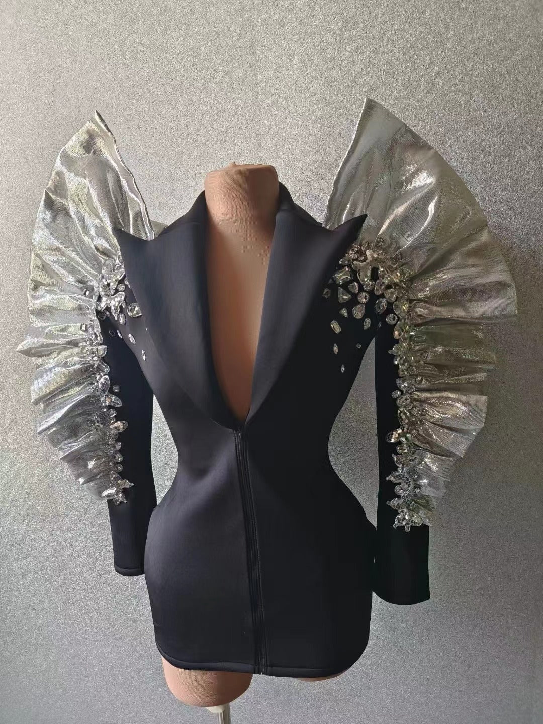 Handmade Crystal Concert Performance Coat - Blazers - DYAVOR®