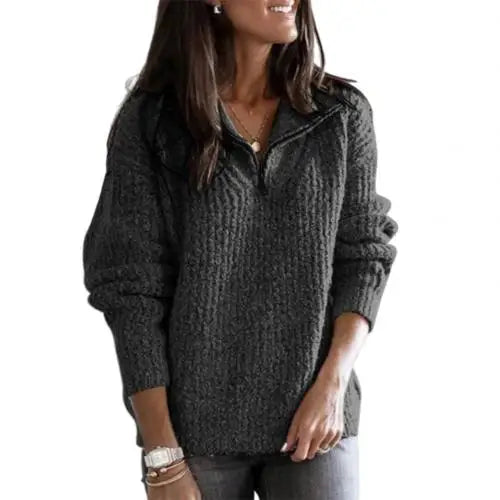 Patrizia sweater with half-zip