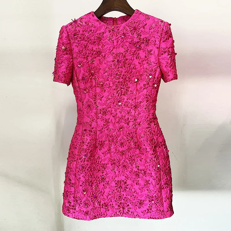 Chic Luxury Embroidered Mini Dress Blazer Set - Dresses - DYAVOR®