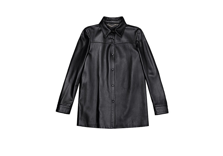 Genuine Leather Locomotive Punk Coat - Jackets - DYAVOR®