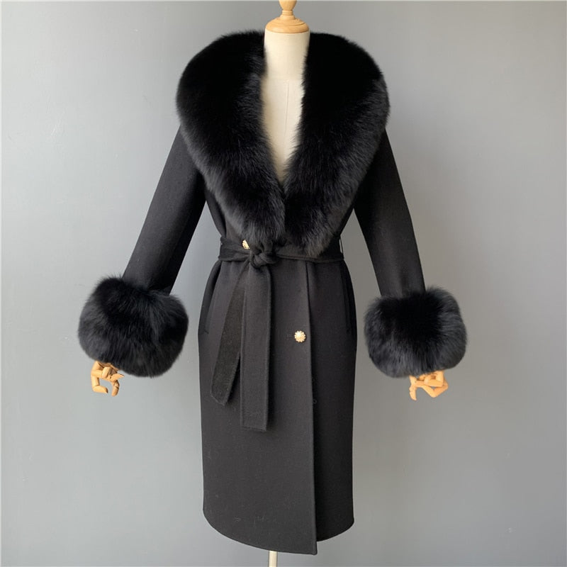 Cashmere Fur Wool Coats - coats - DYAVOR®