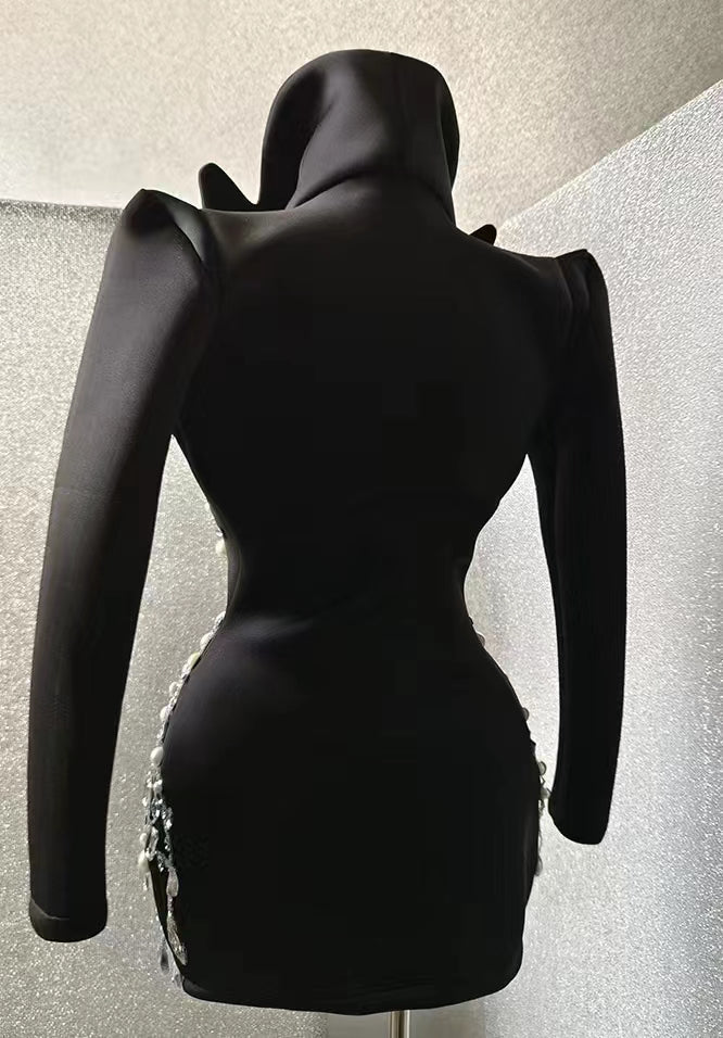 Handmade Crystal Pearls Beaded Blazer - Blazers - DYAVOR®