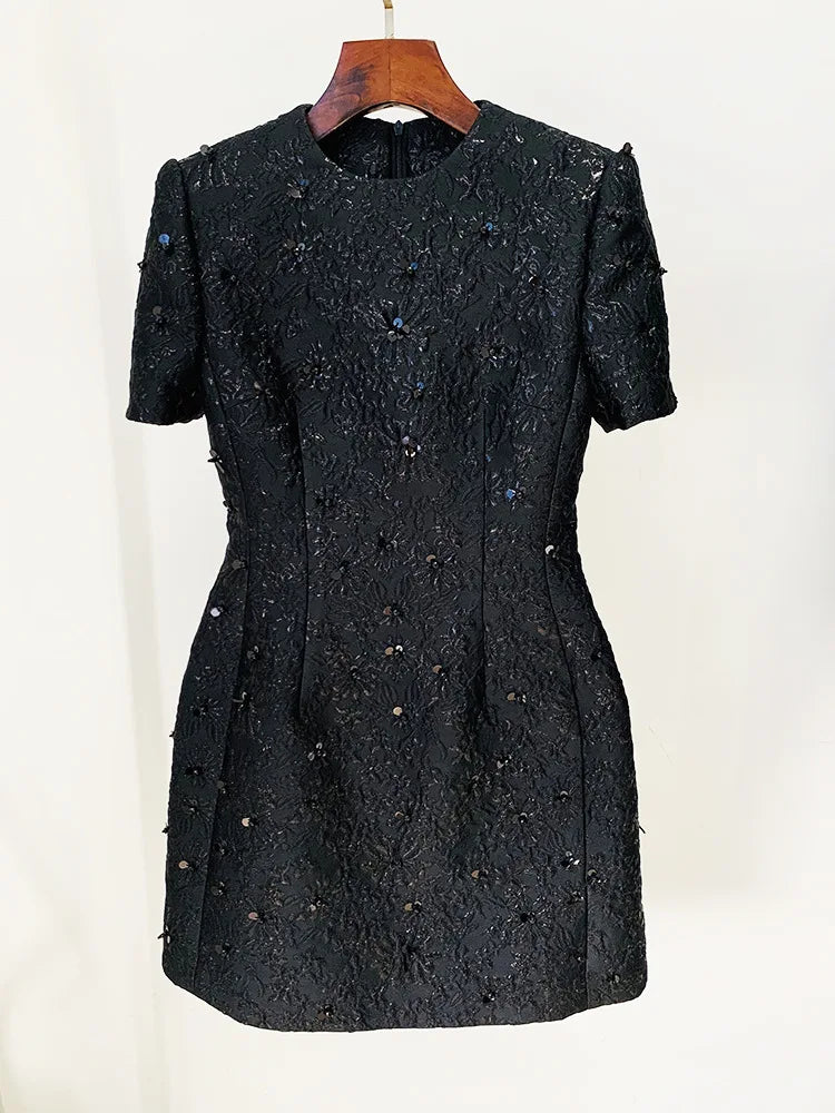 Chic Luxury Embroidered Mini Dress Blazer Set - Dresses - DYAVOR®