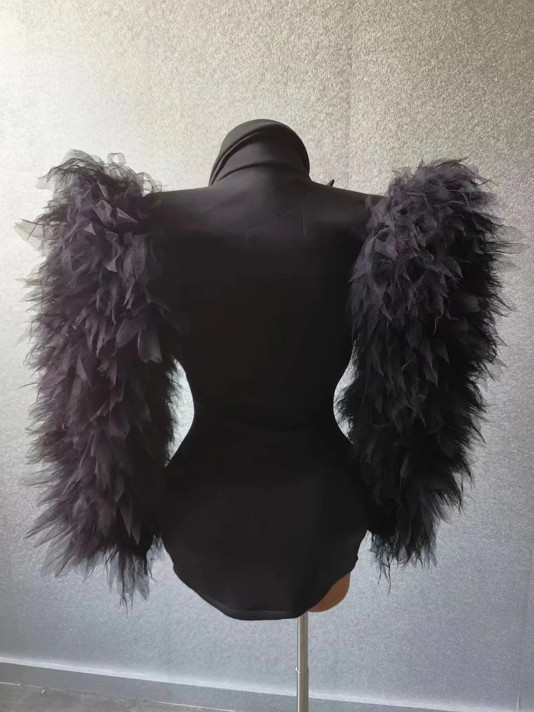 Luxury Unique Women Ruffled Blazer - Blazers - DYAVOR®