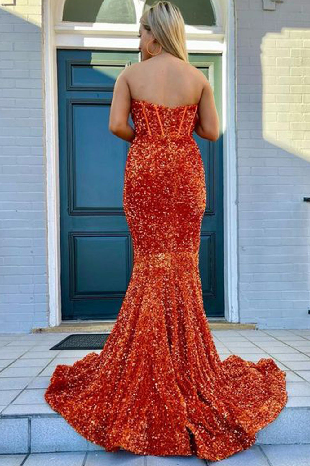 Royalty |Sheath Sweetheart Sequins Prom Dress with Slit - Prom Dress - DYAVOR®