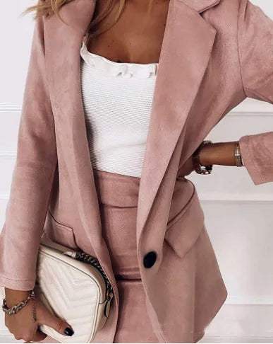 Blazer and Skirt Set - Elegant - Tailored - Professional Appearance for Office or Formal Meeting - 05/112024 1 - DYAVOR®