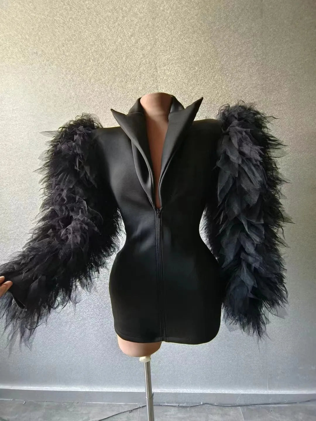 Luxury Unique Women Ruffled Blazer - Blazers - DYAVOR®