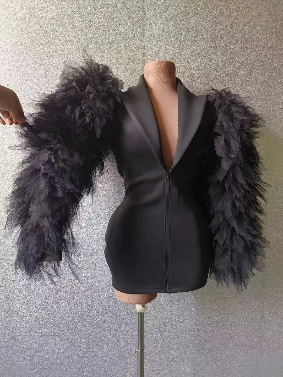 Luxury Unique Women Ruffled Blazer - Blazers - DYAVOR®