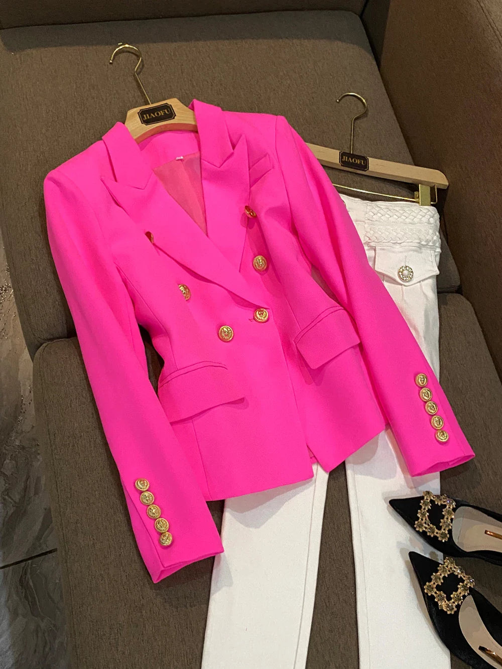 'Leosoxs' Pink Blazer - - DYAVOR®