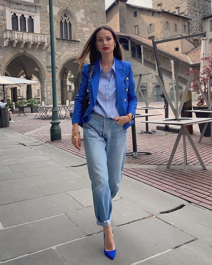 'Leosoxs' Blue Blazer - - DYAVOR®