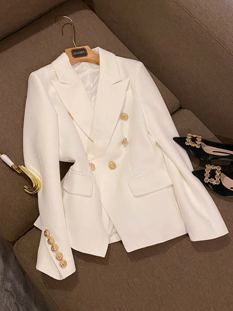 'Leosoxs' White Blazer - - DYAVOR®