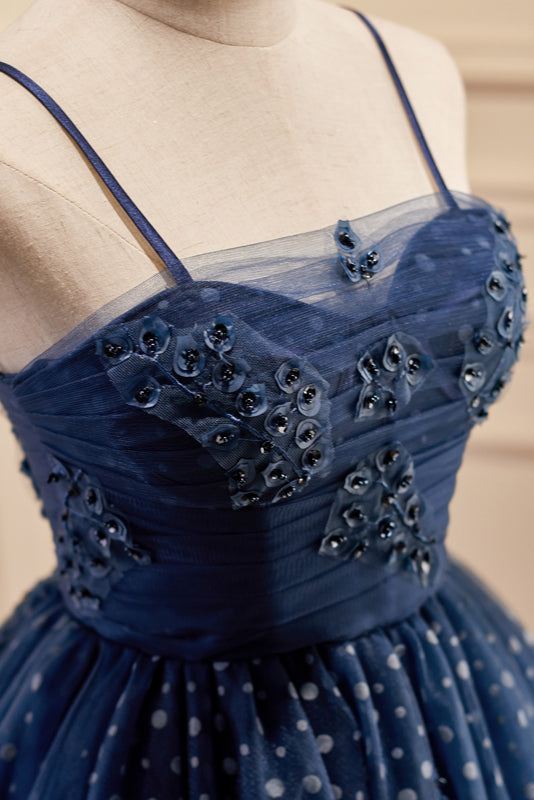 Juniper |A line Spaghetti Straps Tulle Homecoming Dress - Homecoming Dress - DYAVOR®