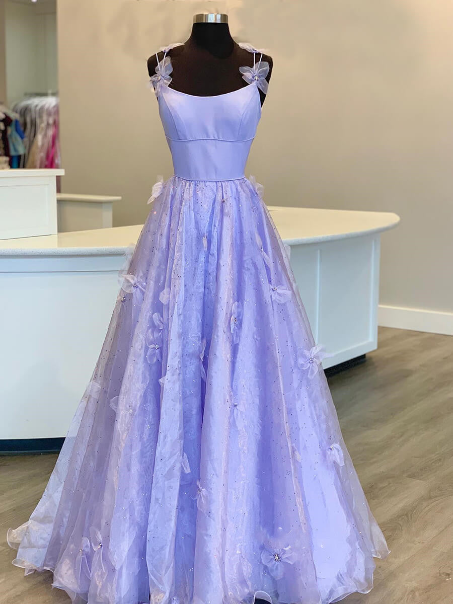 Sarahi |A Line Spaghetti Straps Organza Prom Dress - Prom Dress - DYAVOR®