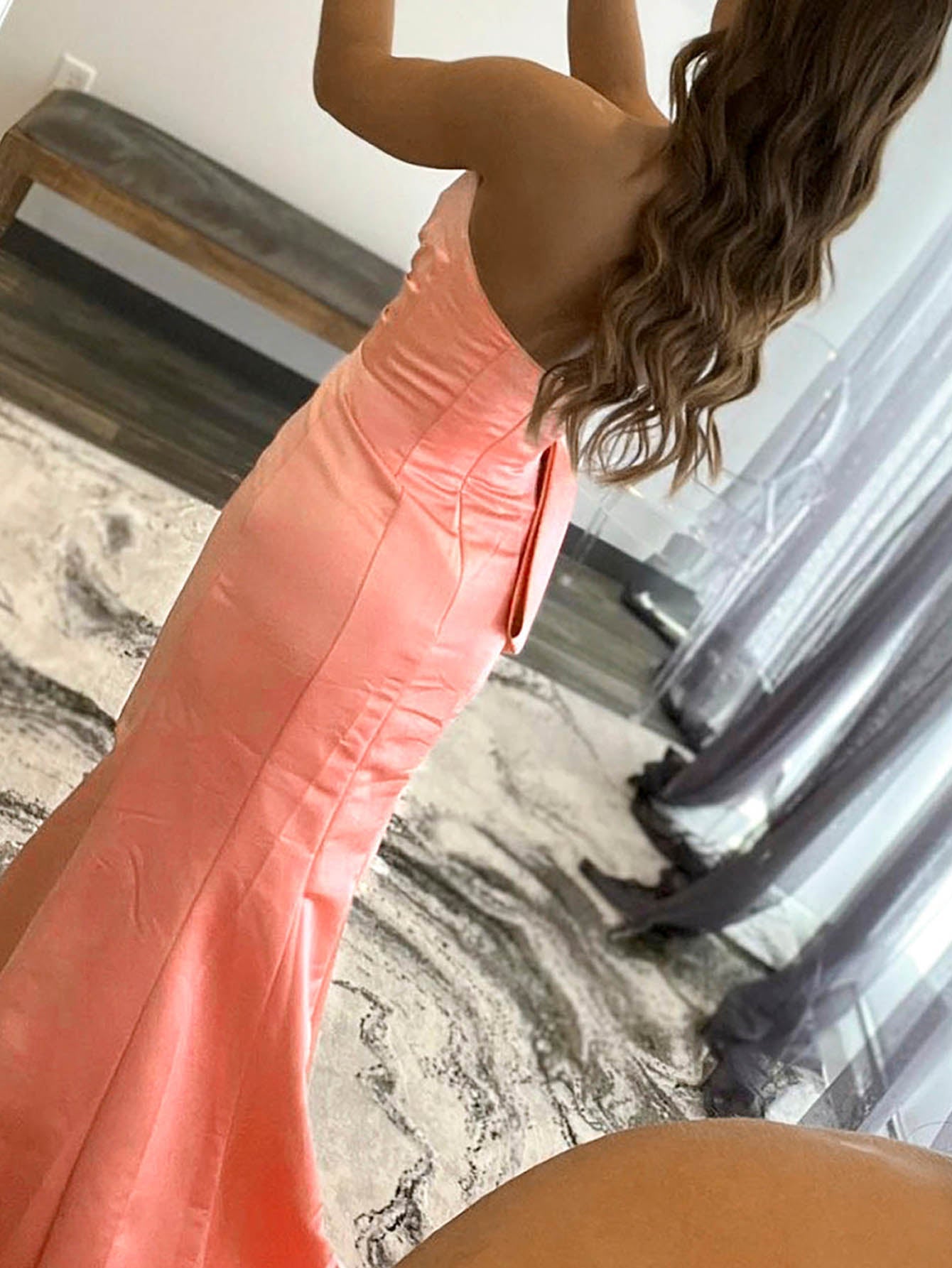 Bexley |Mermaid Strapless Long Satin Prom Dress with bow tie - Prom Dress - DYAVOR®