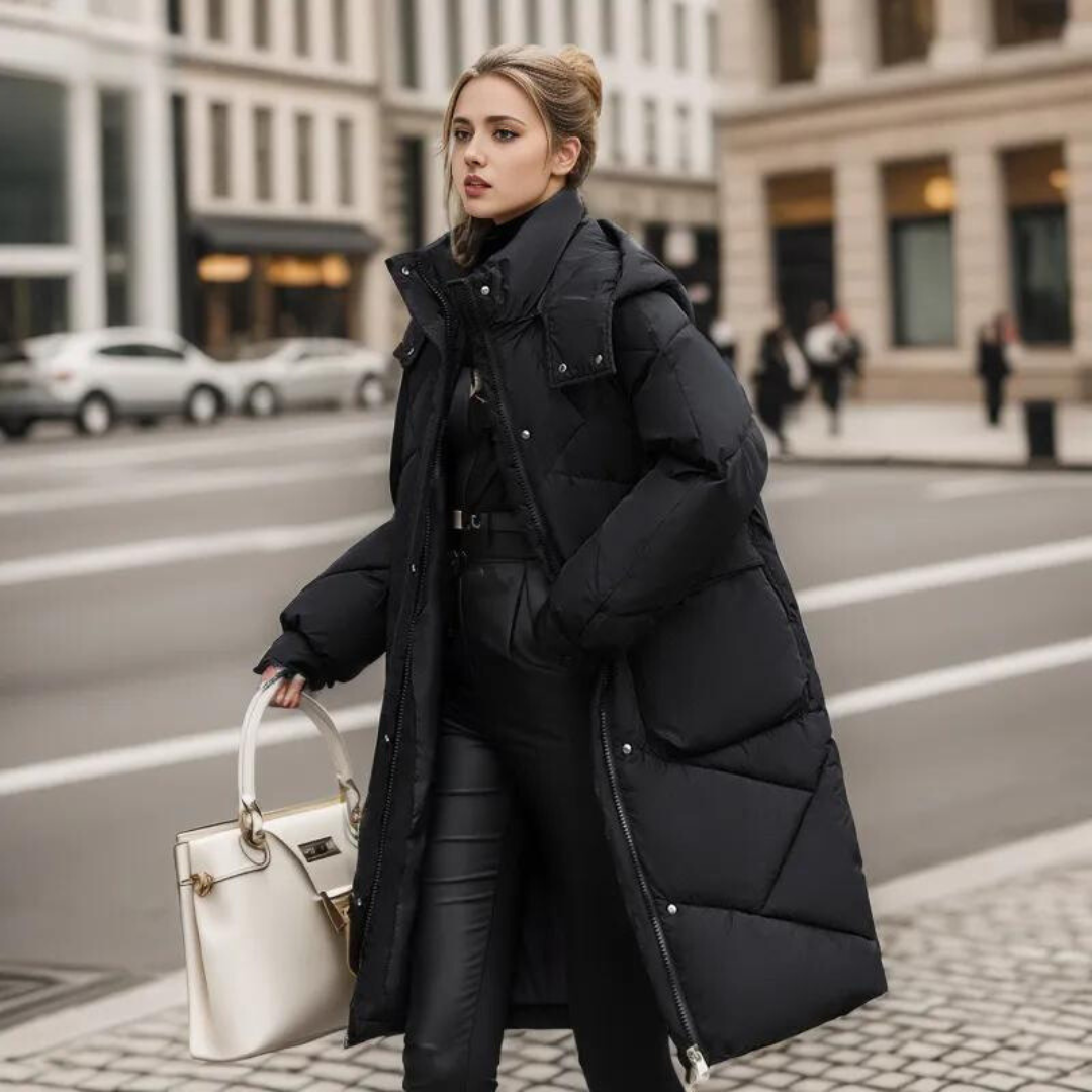 Kati - solid winter coat for women - - DYAVOR®