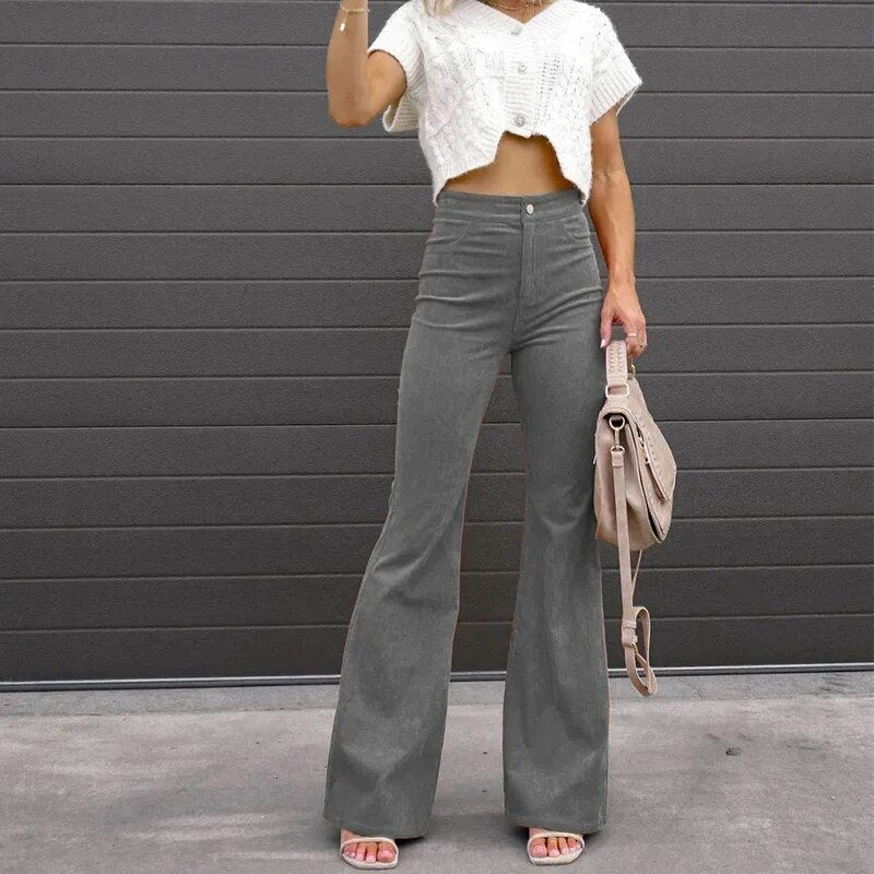 Carra - pants with flared legs - 07/112024 3 - DYAVOR®