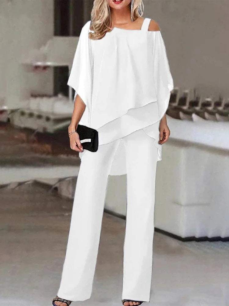 Layered Top with Pants - Modern Design - Comfortable - Perfect for Work or Evening Outings - 05/112024 1 - DYAVOR®