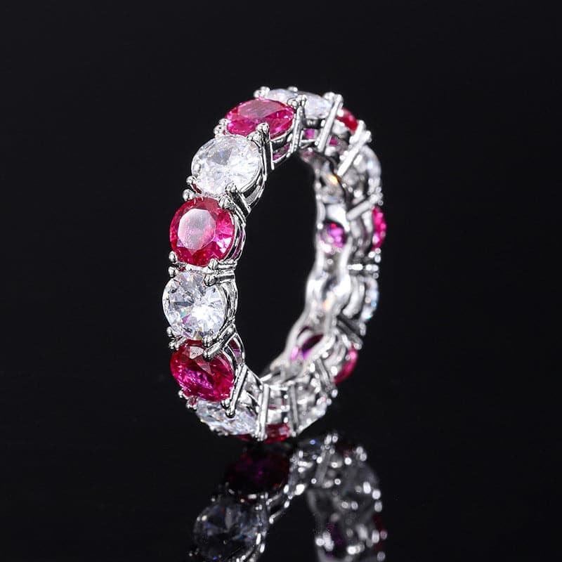 S925 Silver Synthetic Zircon Emerald Ring MSR110801 - Apparel & Accessories - DYAVOR®