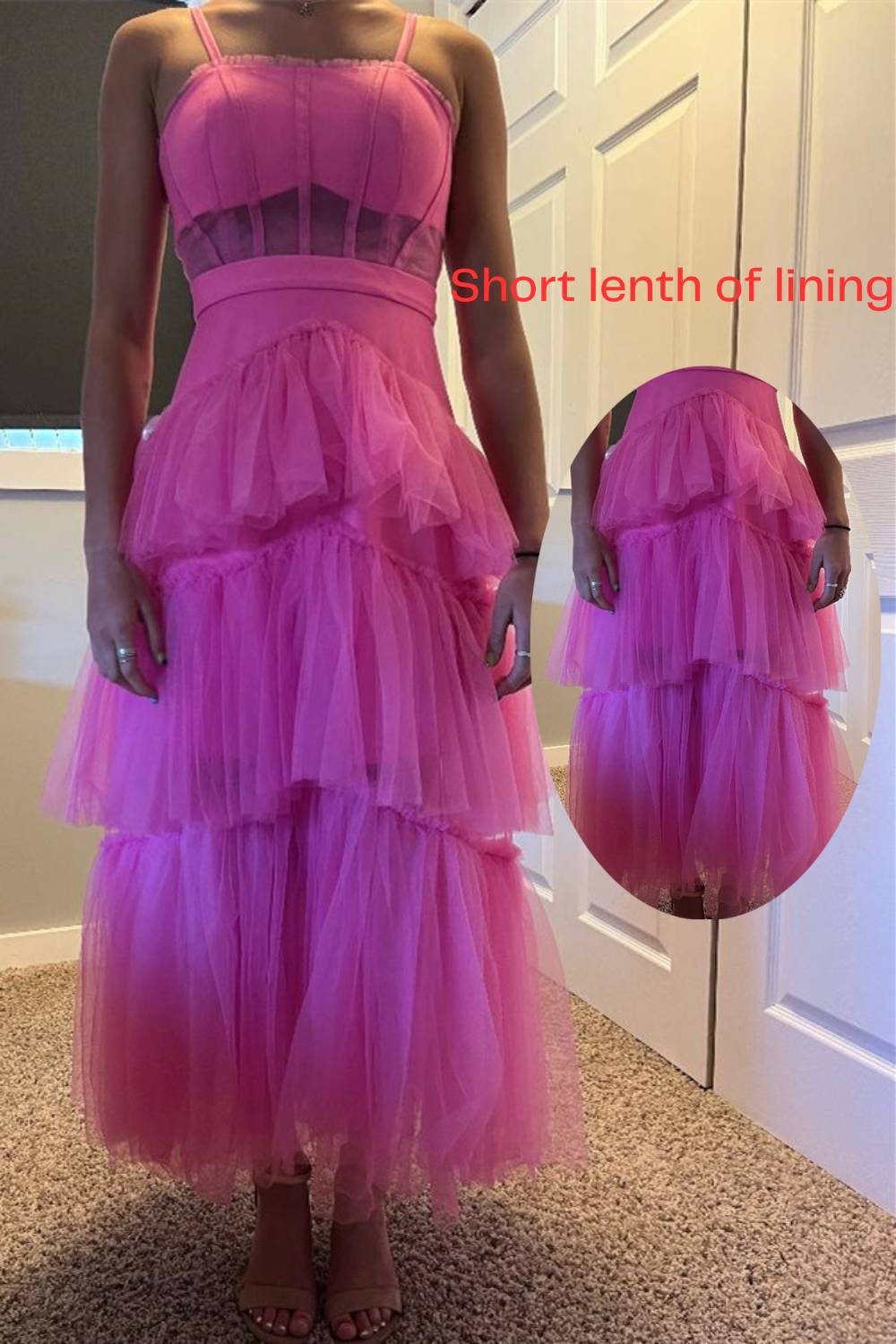 Princess Hot Pink Tiered Tulle Prom Dress - prom dress - DYAVOR®