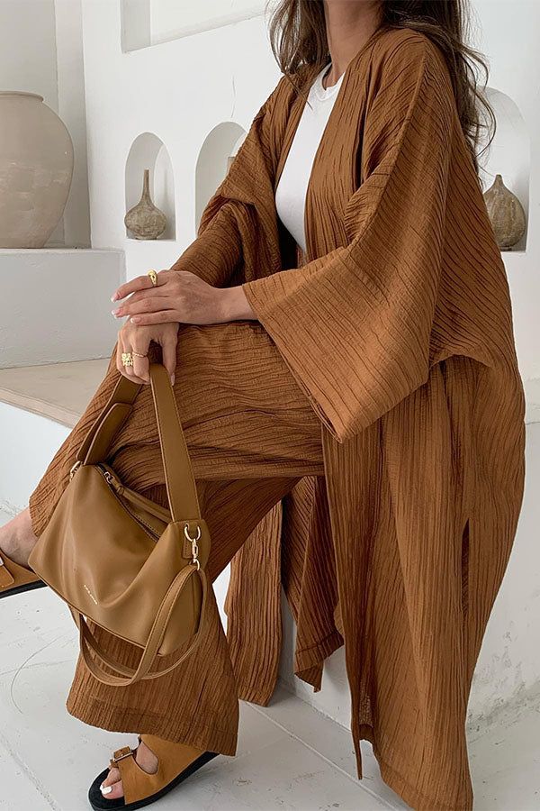 Lilly - Relaxed cardigan and trouser set - - DYAVOR®