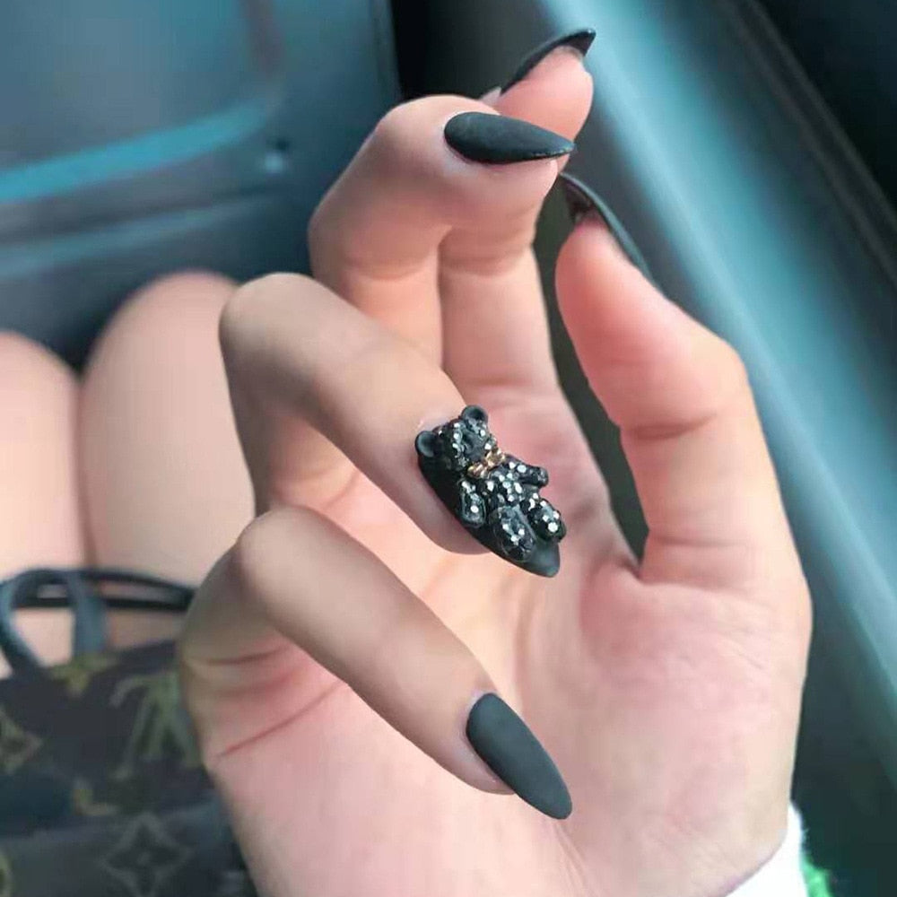 Clear Sparkly Press On Nails